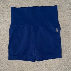 Free People Navy High-Waist Women's Shorts
